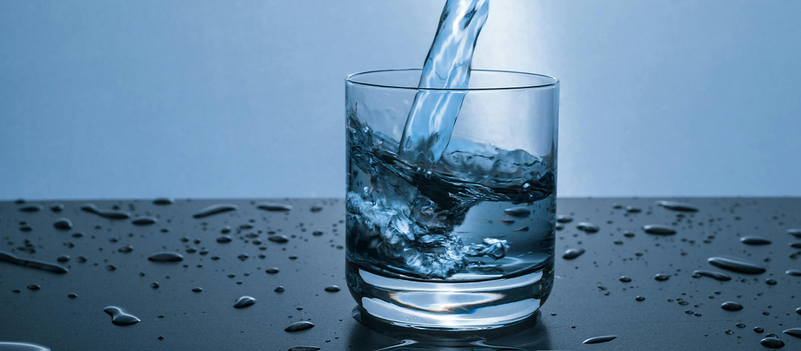 eau potable verre