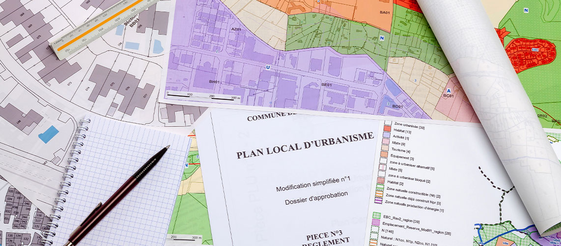 plan local d'urbanisme cartes zonages