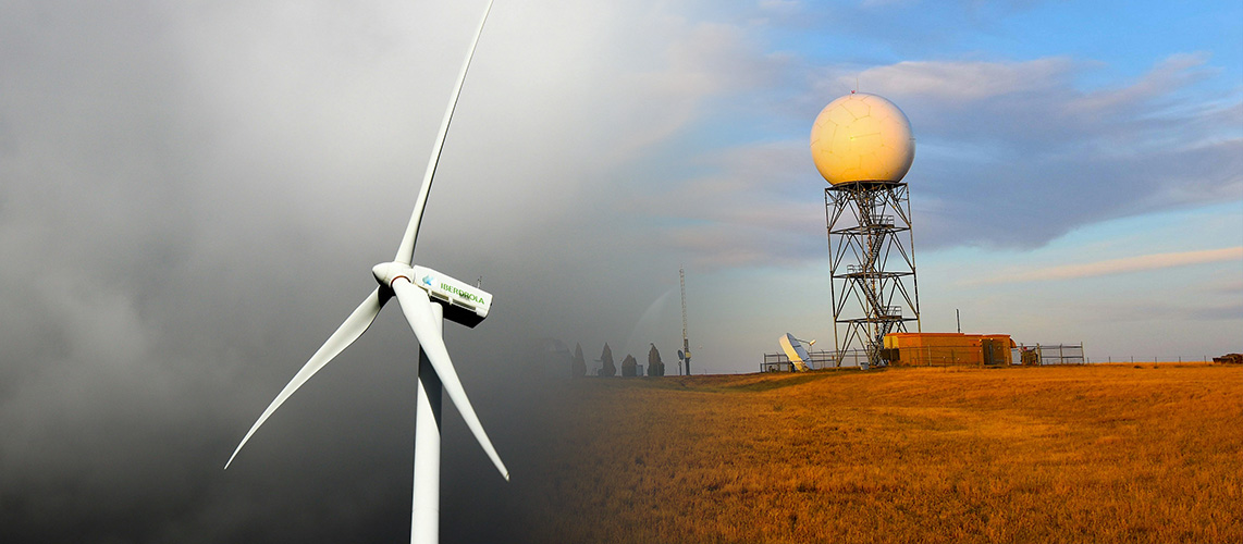 éolienne ciel gris radar météo