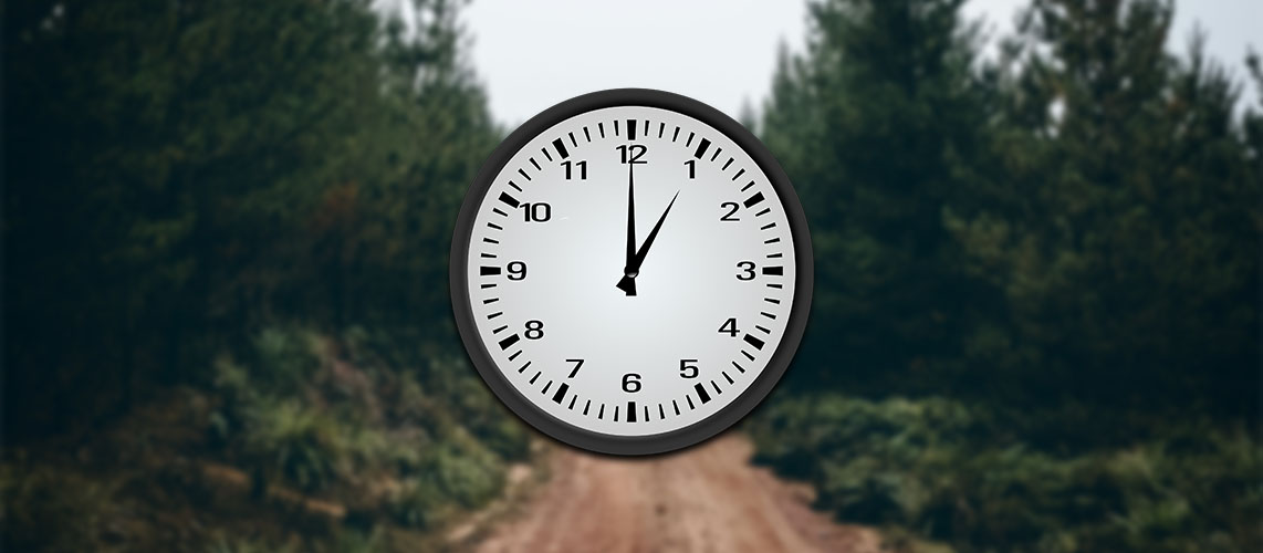 horloge chemin rural