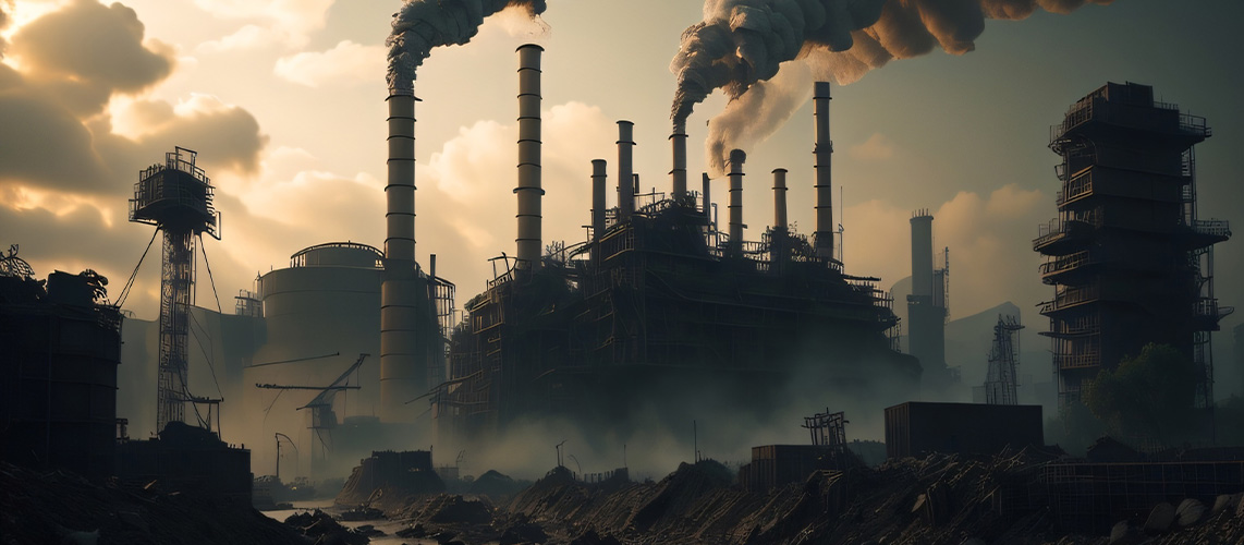usine site et sol pollue