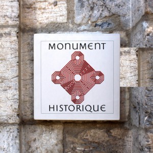 Plaque "Monument historique"