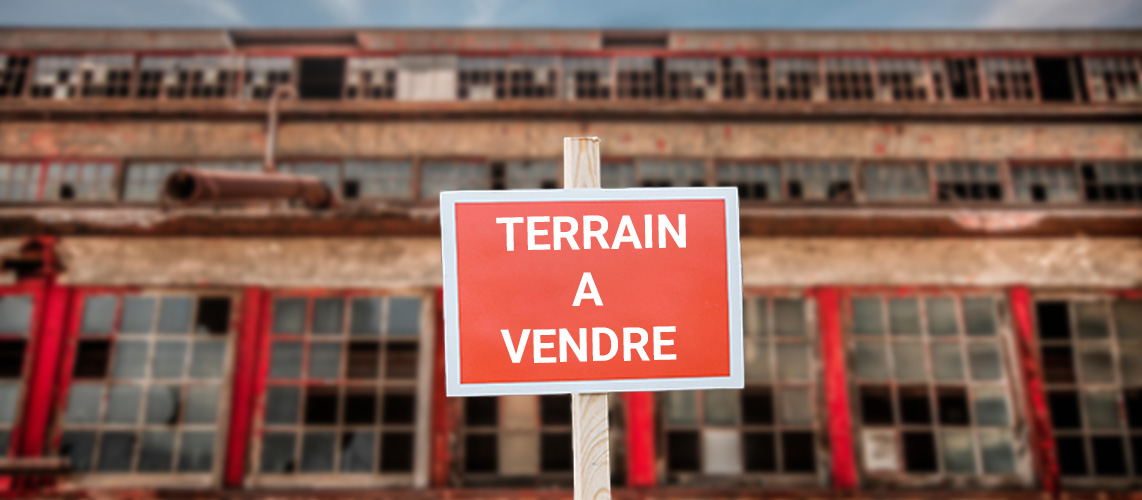 vente terrain usine