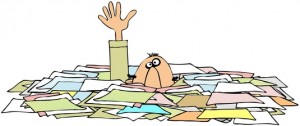 Drowning In Paperwork