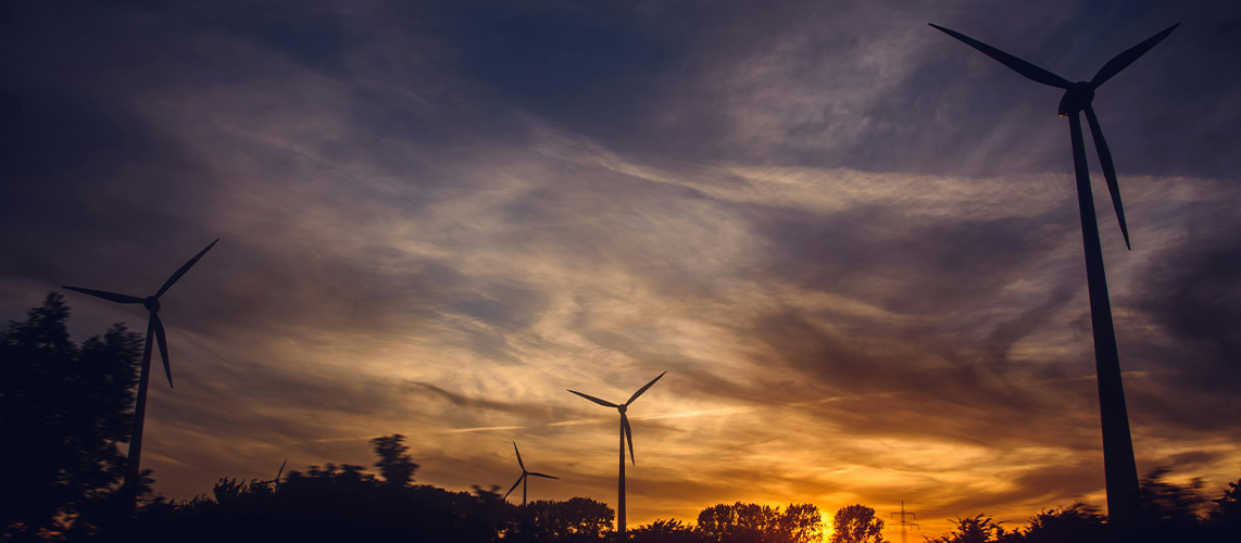 éolienne nuit