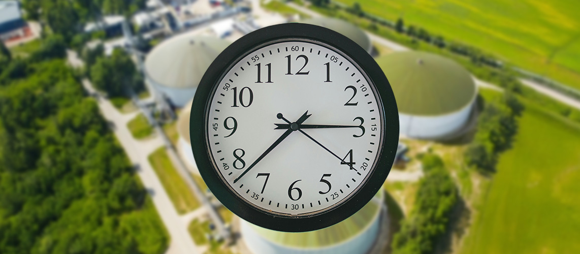 unité de méthanisation vue aérienne