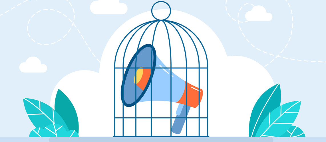 haut parleur cage