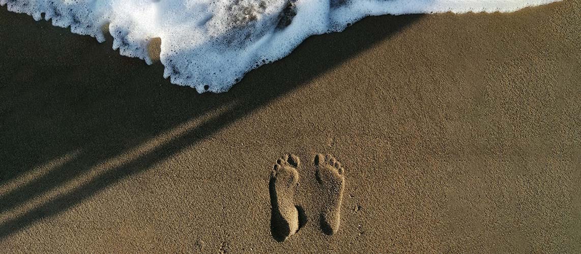 empreintes sable pas domaine public