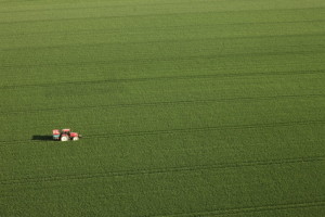 tracteur dans un champ