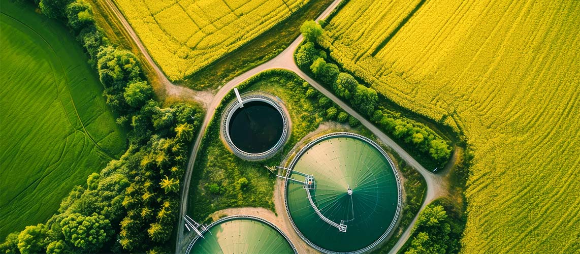 méthanisation vue aérienne