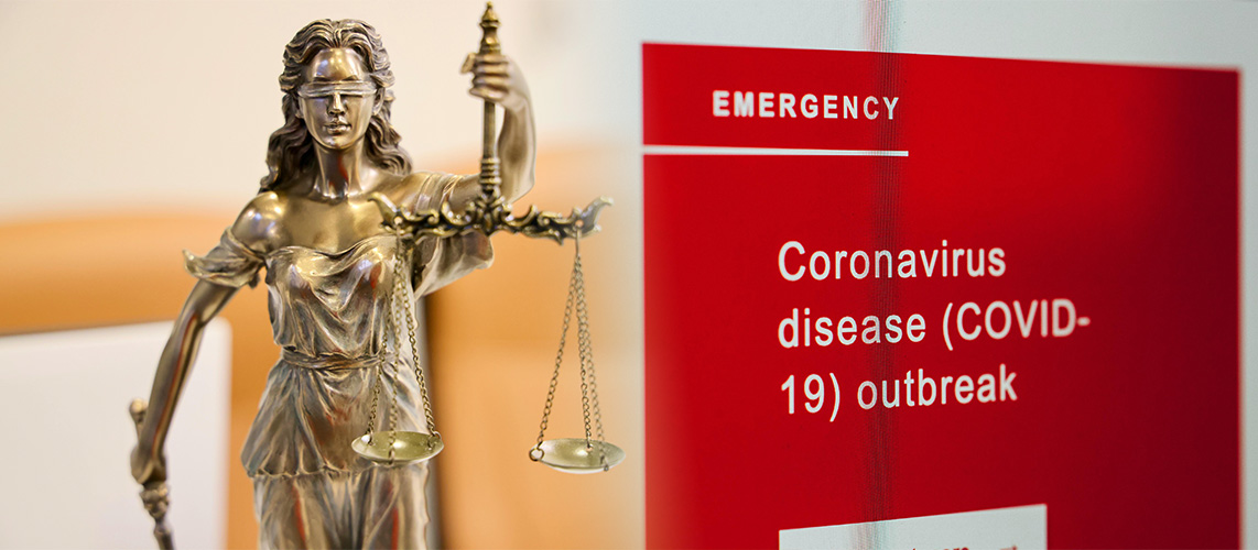 avertissement Covid justice