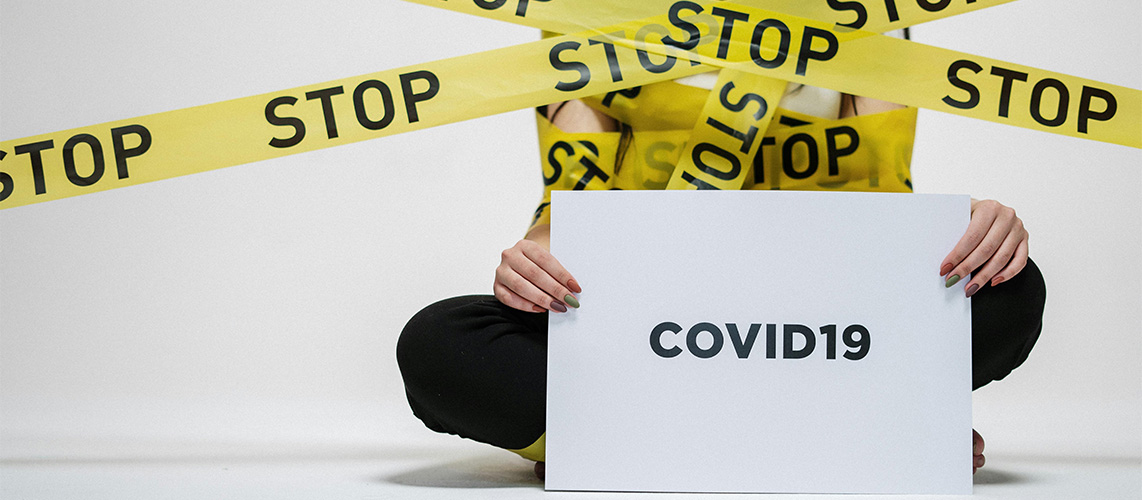 Covid stop ruban