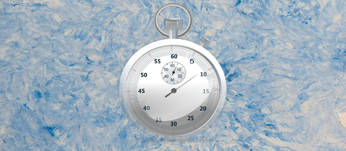 gel délai chronomètre