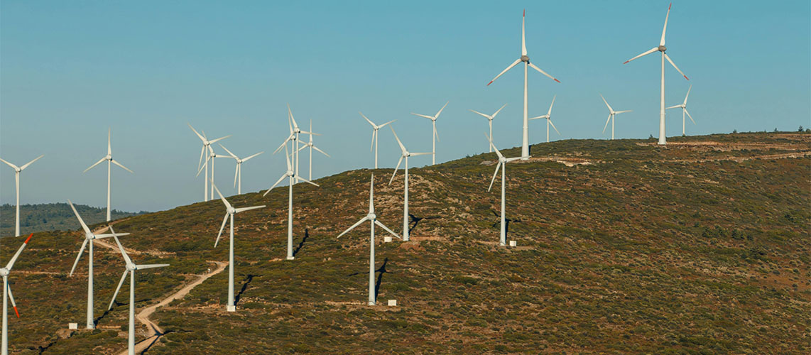 éoliennes collines