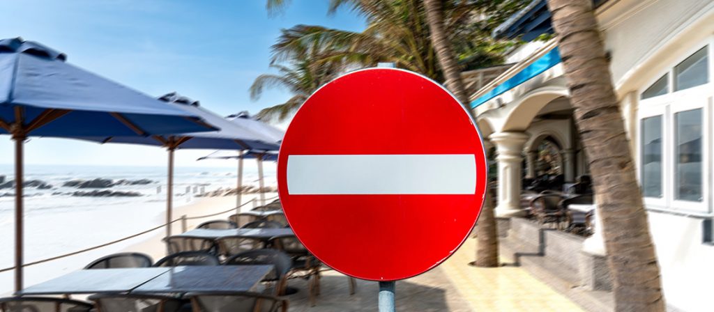 panneau interdiction restaurant plage espace remarquable