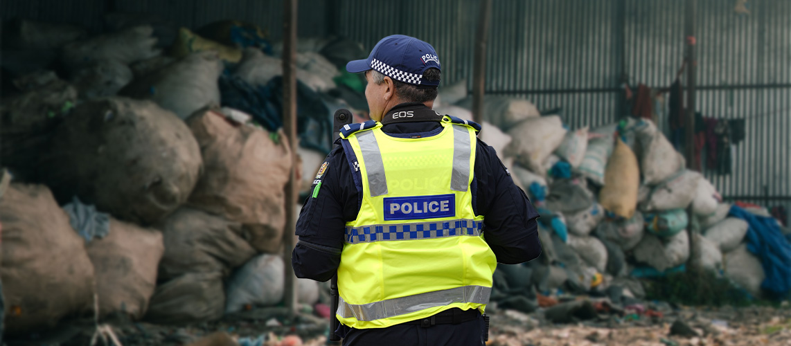 police des déchets